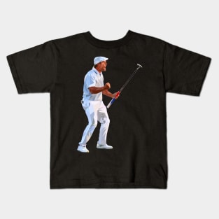 Golfer Celebration Kids T-Shirt